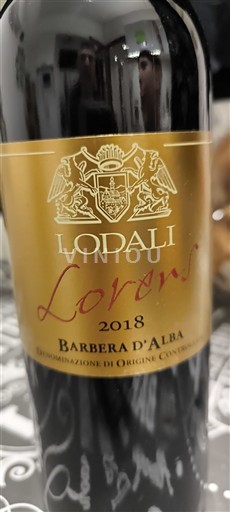 Piemont Barbera d'Alba Lodali Lorens 2018