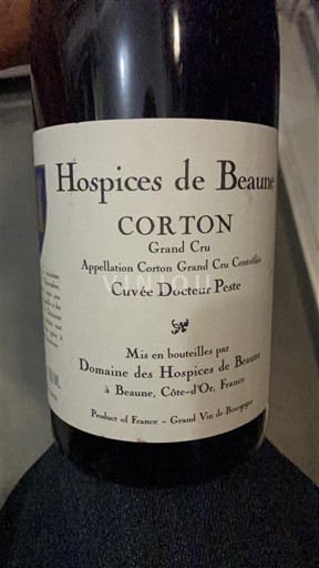 Burgundy Corton Grand Cru Hospices de Beaune Docteur Peste 2016