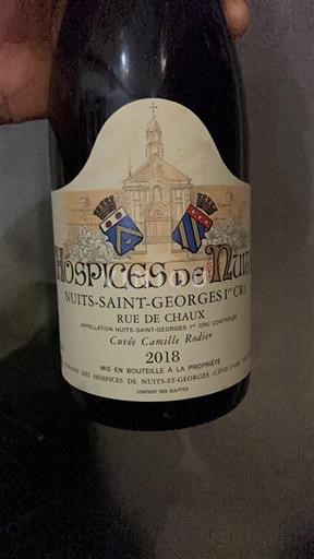 Burgundija Nuits-Saint-Georges Premier Cru Hospices de Nuits Camille Rodier 2018