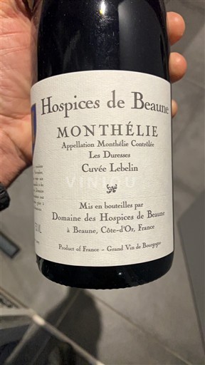 Bourgogne Monthélie Hospices de Beaune Lebelin 2021