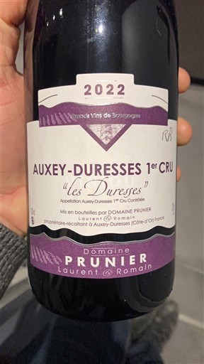 Borgogna Auxey-Duresses Premier Cru Domaine Prunier Les Duresses 2022