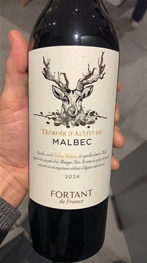 Languedoc-Roussillon Pays d'Oc Fortant de France Terroir d'Altitude 2024