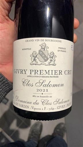 Bourgogne Givry Premier Cru Domaine Clos Salomon Clos Salomon 2021