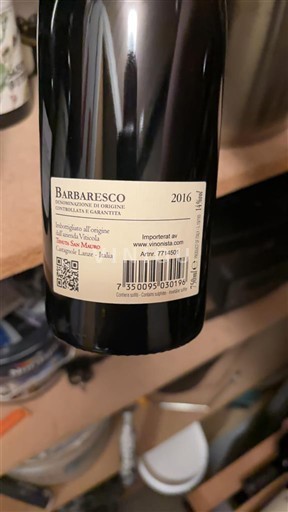Piedmont Wines Barbaresco Tenuta San Mauro 2016