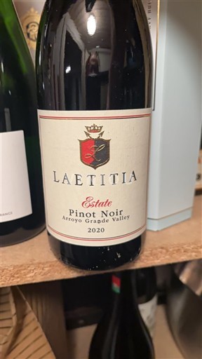 Kalifornijske AVA Dolina Arroyo Grande Laetitia Estate 2020