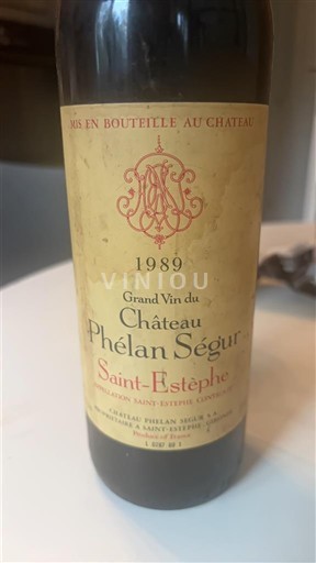 Bordeaux Saint-Estèphe Château Phélan Ségur 1989