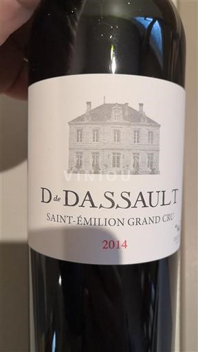 Bordéus Saint-Émilion Grand Cru Grand Cru Château Dassault D de Dassault 2014