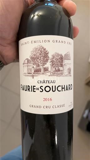 Bordeaux Saint-Émilion Grand Cru Grand Cru Classé Château Faurie de Souchard 2016