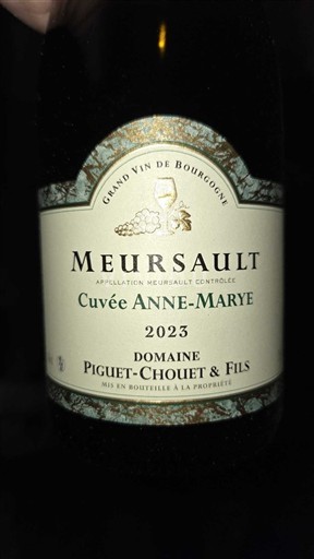 Bourgogne Meursault Domaine Piguet-Chouet & Fils Anne-Marye 2023