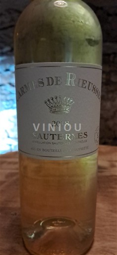 Bordeaux Sauternes Château Rieussec Les Carmes de Rieussec 2018