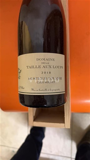 Dolina Loare Montlouis-sur-Loire Domaine La Taille aux Loups Clos Michet 2018
