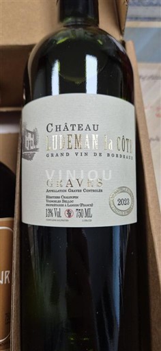 Bordeaux Graves Château Rudeman La Côte 2023