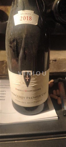 Burgundsko Mercurey Premier Cru Parus L'Hospitalier Clos des Montaigus 2018