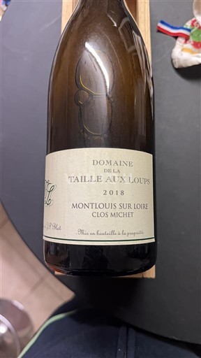 Dolina Loare Montlouis-sur-Loire Domaine La Taille aux Loups Clos Michet 2018