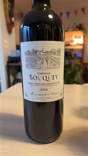 Bordeaux Saint-Émilion Grand Cru Grand Cru Château Bouquey 2022