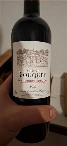 Bordeaux Saint-Émilion Grand Cru Grand Cru Château Bouquey 2022