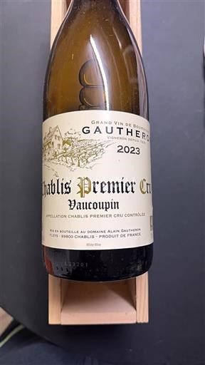 Bourgogne Chablis Premier Cru Domaine Alain Gautheron Vaucoupin 2023