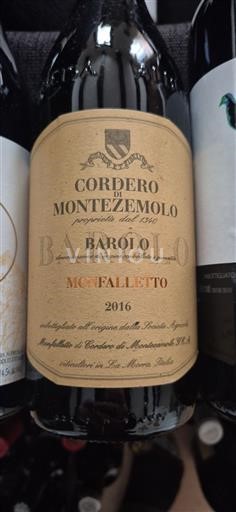 Piemonte Barolo Cordero di Montezemolo Monfalletto 2016