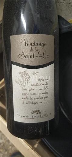 Loire Valley Sancerre Henri Bourgeois Vendange de la Saint-Luc 2007