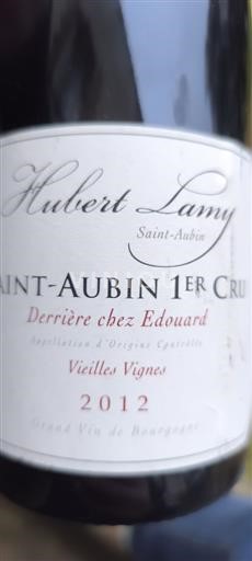 Borgoña San Aubin Premier Cru Hubert Lamy Derrière chez Edouard 2012