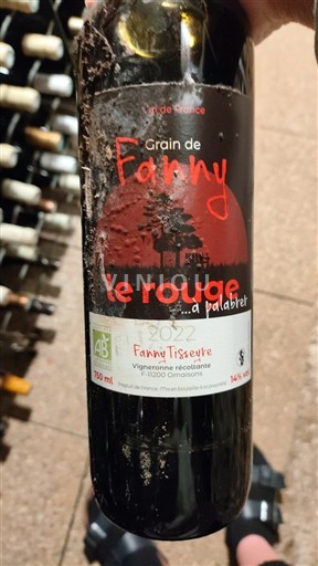 Wijnen Rouge sec Grain de Fanny Le Rouge à balader Fanny Tisseyre 2022 Frankrijk Zuidwest-Frankrijk Niet gespecificeerd IGP