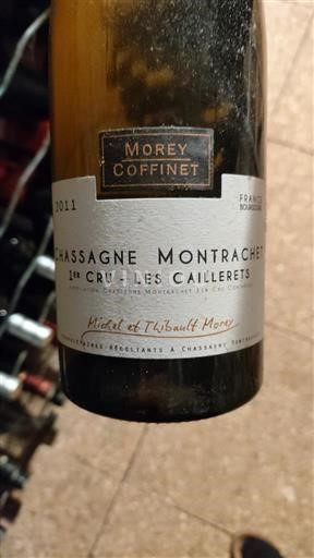 Borgoña Chassagne-Montrachet Premier Cru Morey Coffinet 1er Cru Les Caillerets 2011