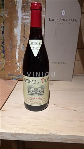 Rona dolina Vacqueyras Château S Tours Réserve 2012
