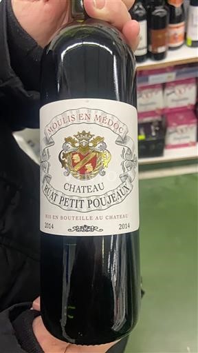 Bordéus Moulis-en-Médoc Château Ruat Petit Poujeaux 2014