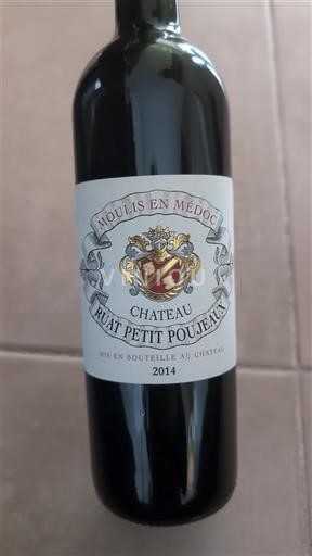 Bordeaux Moulis-en-Médoc Château Ruat Petit Poujeaux 2014