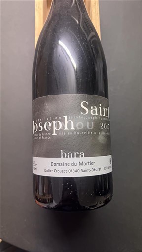 Rhône-dalen Saint-Joseph Domaine Mortier bara 2015
