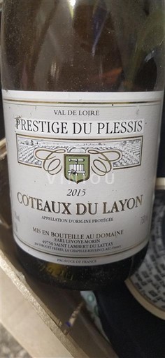 Loirevallei Coteaux du Layon Prestige du Plessis 2015