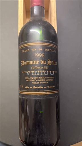 Bordeaux Graves Domaine Salut 1998