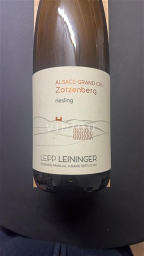 Alsace Riesling Grand Cru Leipp Leininger Zotzenberg 2020