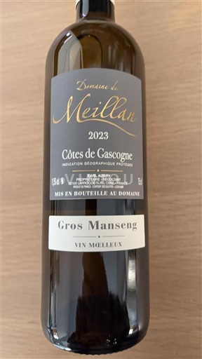 Sud-Ouest Côtes de Gascogne Domaine Meillan Gros Manseng 2023