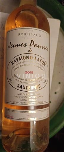 Bordeaux Sauternes Raymond-Lafon Jeunes Pousses 2018