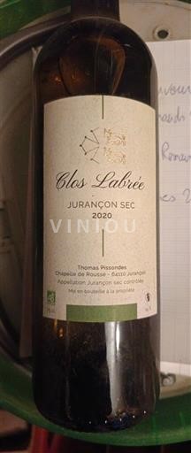 Jihozápad Jurançon Clos Labieé 2020