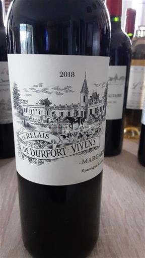Bordeaux Margaux Château Rfort-Vivens Relais de Durfort 2018