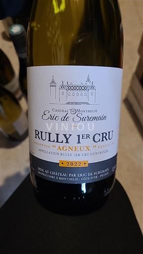 Burgundsko Rully Premier Cru Château Monthelie Eric de Suremain Agneux 2022