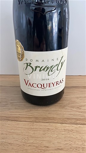 Thung lũng Rhône Vacqueyras Domaine Brunely 2018