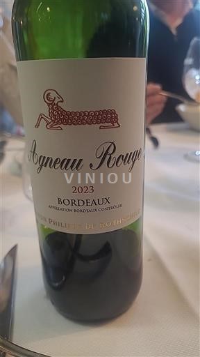 Vinos Rouge sec Agnau Rouge Baron Philippe de Rothschild 2023 Francia Burdeos Bordeaux AOC
