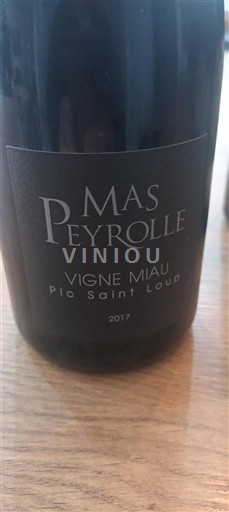 Languedoc Pic-saint-loup Mas Peyrolle Vigne Miau 2017