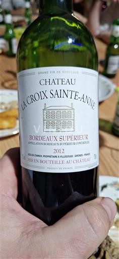 Burdeos Bordeaux superior Château La Croix Sainte-Anne 2012