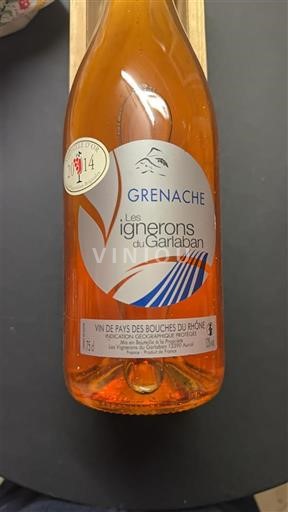 Provence Nespecifikováno Les Vignerons du Garlaban Grenache 2014