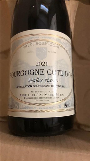 Burgundy Burgundy Côte d'Or Armelle et Jean-Michel Molin vieilles vignes 2021