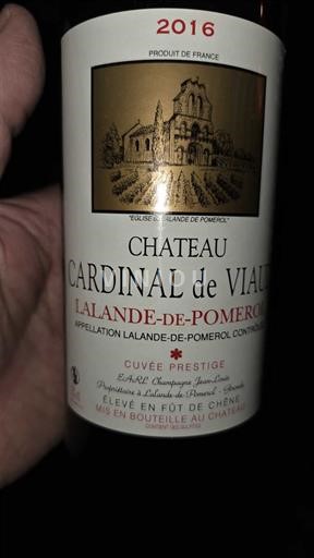 Bordeaux Lalande-de-Pomerol Château Cardinal de Viaud Prestige 2016