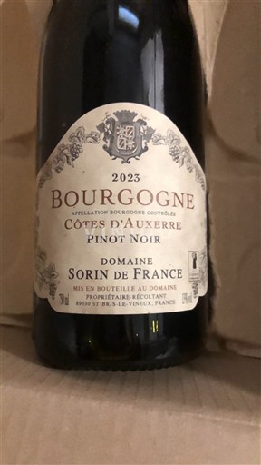 Vale do Loire Côtes-d'Auvergne Domaine Sorin de France 2023