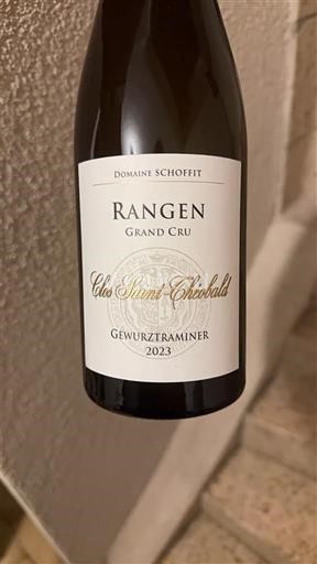 Vine Blanc sec Clos Saint-Théobald Domaine Schoffit 2023 Frankrig Alsace Gewurztraminer AOC Grand Cru