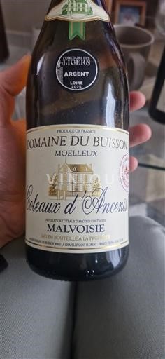 Wijnen Blanc moelleux Malvoisie Domaine Buisson 2024 Frankrijk Loirevallei Coteaux d'Ancenis AOC
