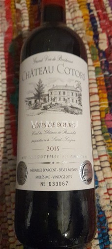 Bordeaux Côtes-de-bourg Château Cotors 2015