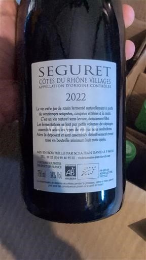 Rhône Valley Unspecified Domaine Jean David 2022